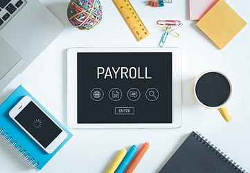 payroll concept on tablet screen cra tax specialist